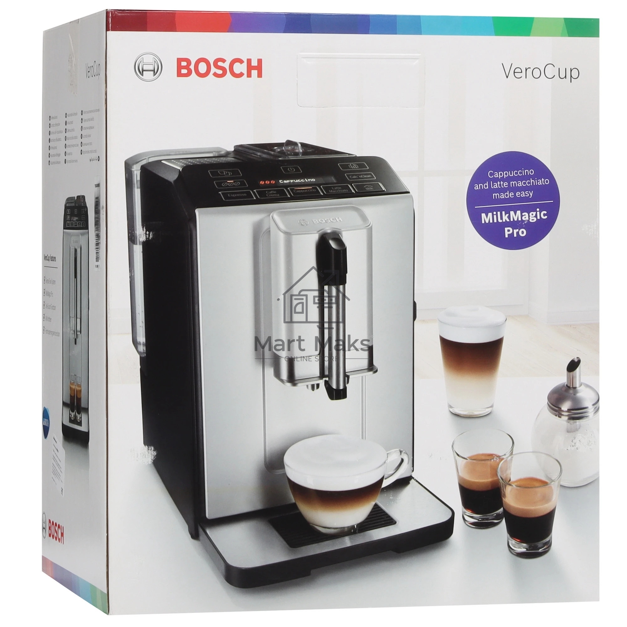 Кофемашина автоматическая Bosch TIS30351DE серебристый, исп. кофе - зерновой, 1.4 л, 1300 Вт, 15 Бар