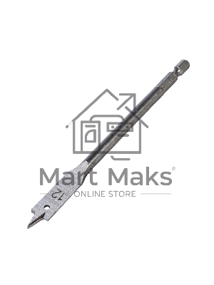 Сверло PATRIOT по дереву перовое 12 мм х 150 мм, 1 шт в блистере