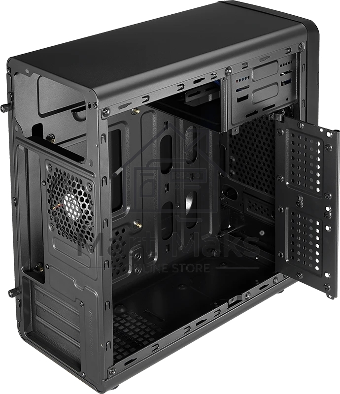 Компьютерный корпус Aerocool / Formula Qs-180 черный без БП mATX 1x80mm 2xUSB2.0 1xUSB3.0 audio