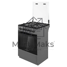 Плита газовая Maunfeld MGC50GCGR08D серый, конфорок 4 шт, духовка 59 л, 50 см x 89 см x 65 см