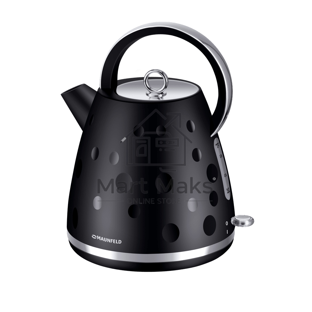 Чайник электрический Maunfeld MFK-647BK черный с хромированными элементами