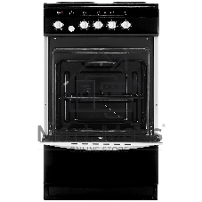 Плита электрическая De Luxe 5004.12э черный, конфорок 4 шт, духовка 46 л, 50 см x 85 см x 50 см