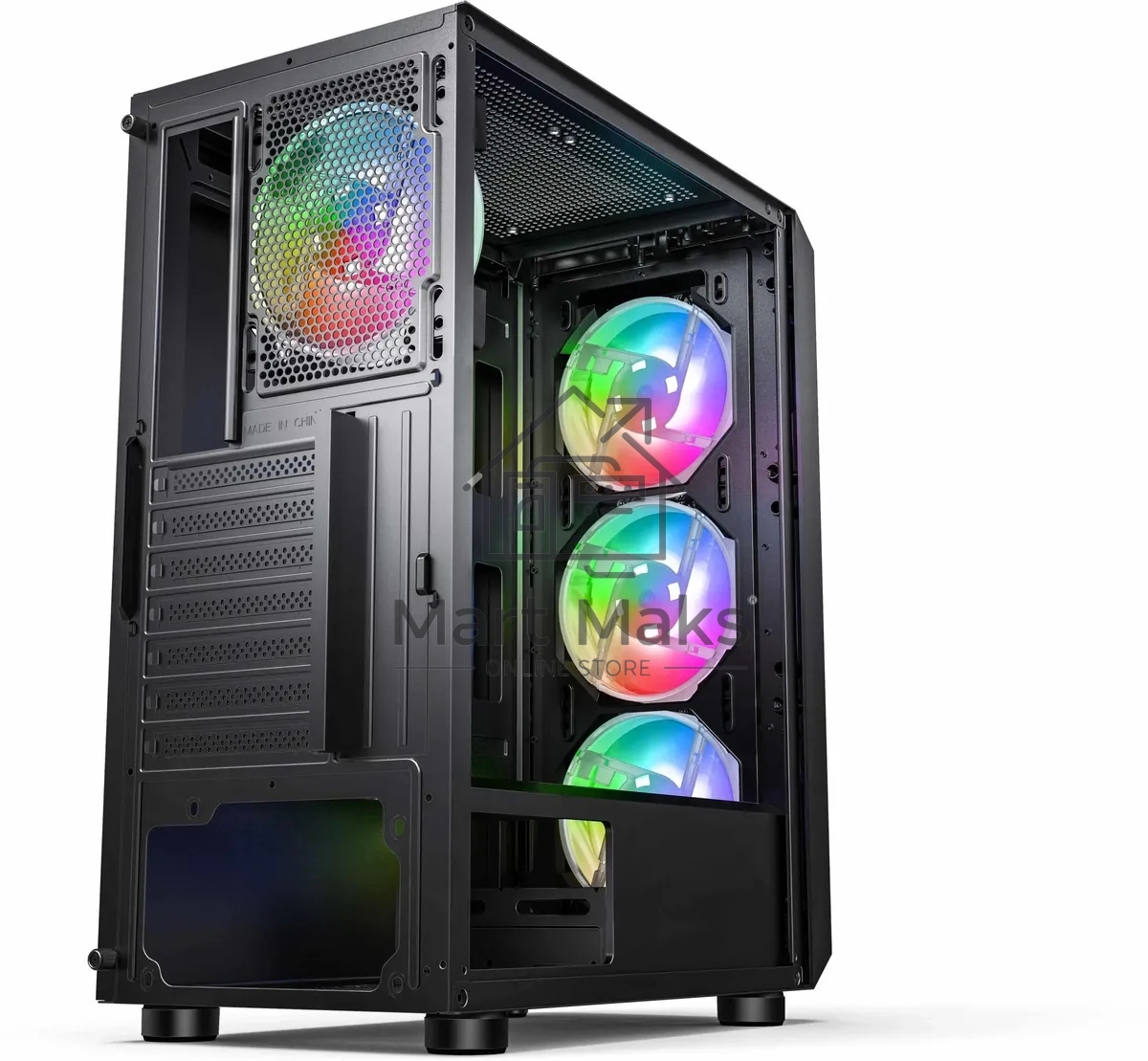 Компьютерный корпус Accord 3338 черный без БП ATX 1xUSB2.0 1xUSB3.0 1xUSB3.1 audio bott PSU