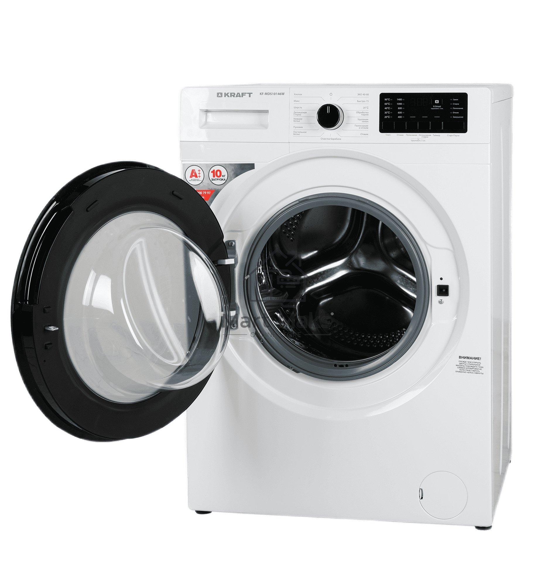 Стиральная машина Kraft KF-MDS10146W белый, загрузка фронтальная 10 кг, 1400 об/мин., класс: А+++