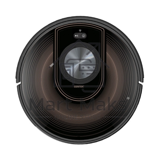 Робот-пылесос Centek CT-2740 черный/коричневый, 2600 мAч Li-Ion, уборка сухая/влажная, пылесборник контейнер 0.68 л