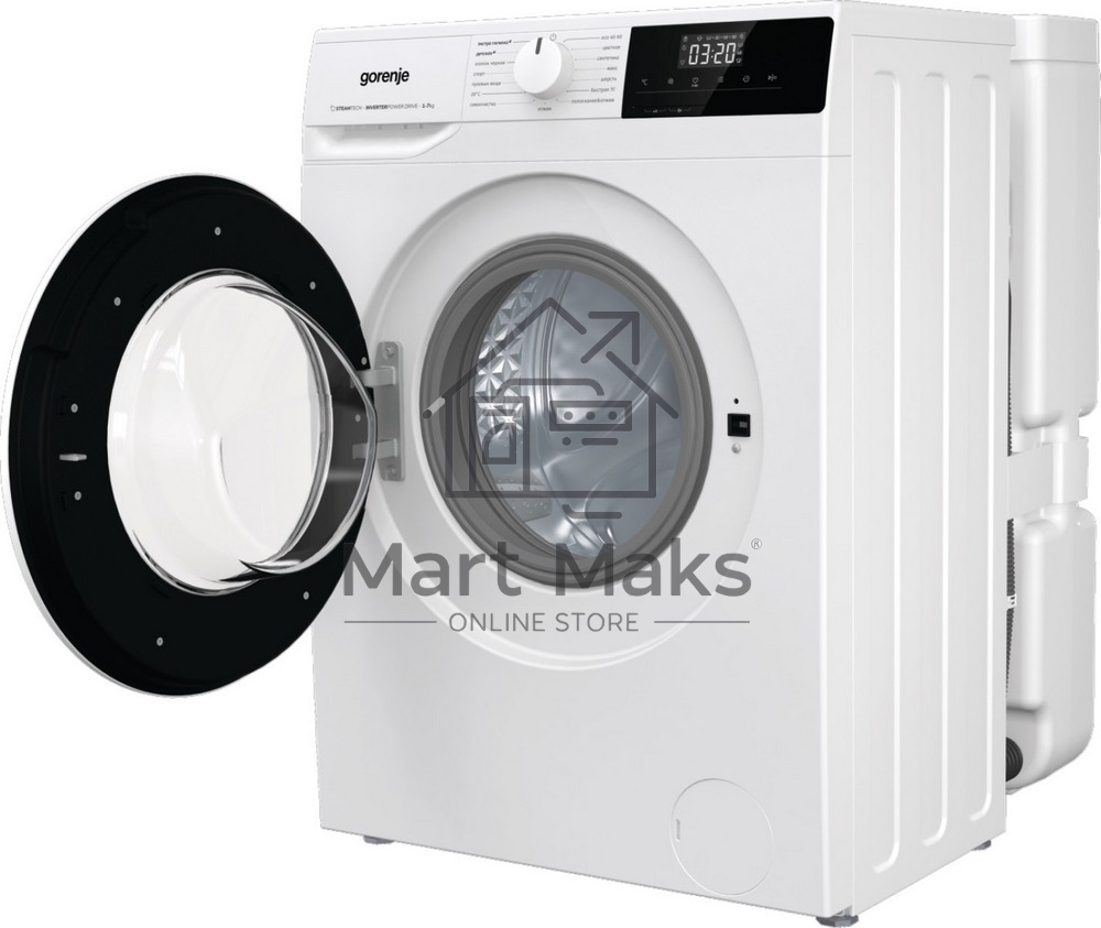 Стиральная машина Gorenje W2NHPI72SCSIRV белая, загрузка фронтальная 7кг, 1200 об/мин., класс: A