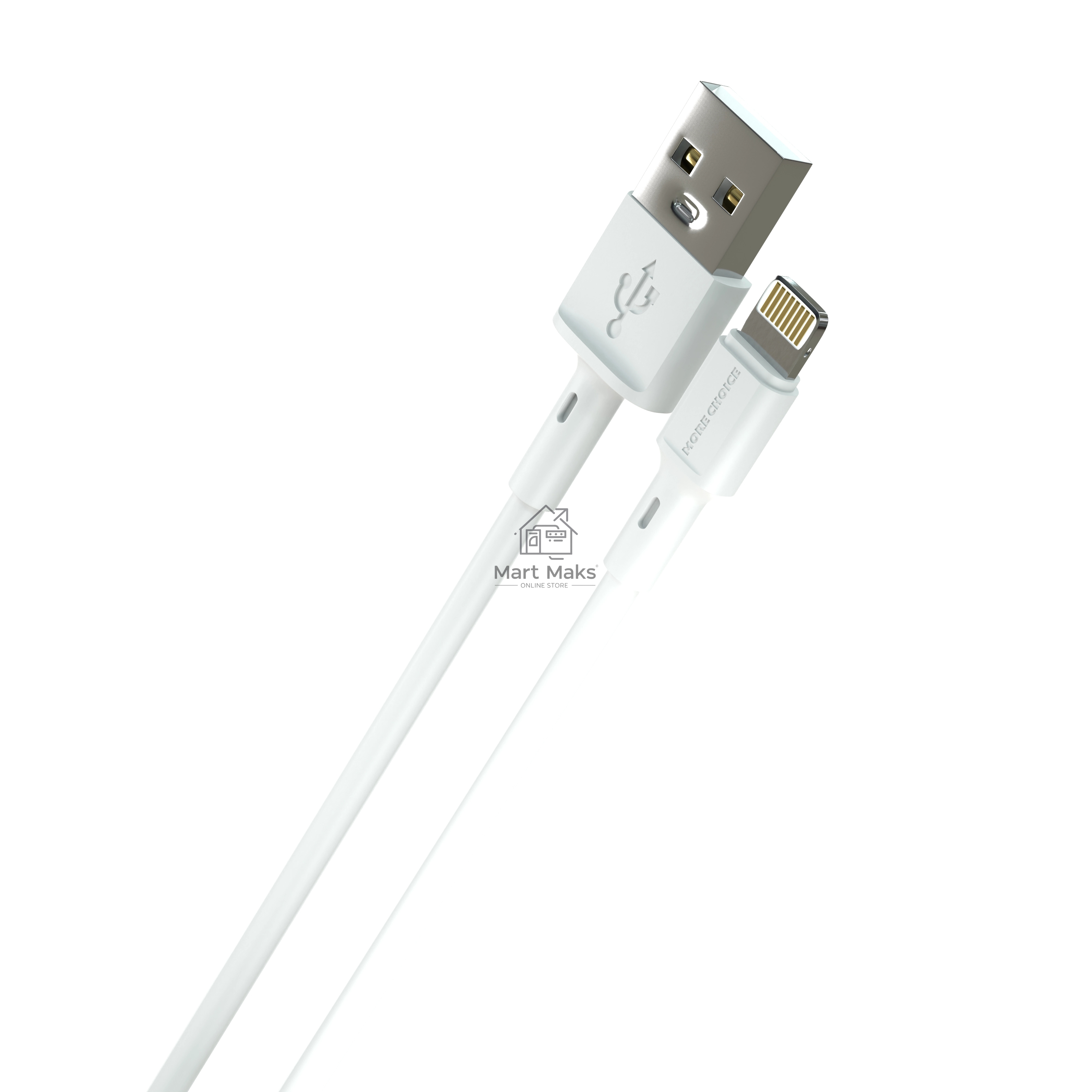Зарядное устройство MORE CHOICE (4610196409028) NC11i СЗУ 2USB 2.4A для Lightning 8-pin белый