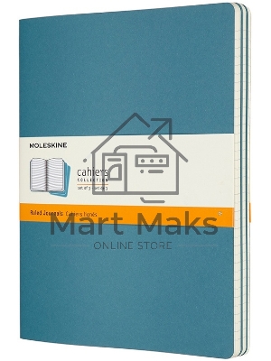 Блокнот Moleskine CAHIER JOURNAL CH023B44 XLarge 190х250 мм, обложка картон, 120 страниц, нелинованный, голубой (3 шт)