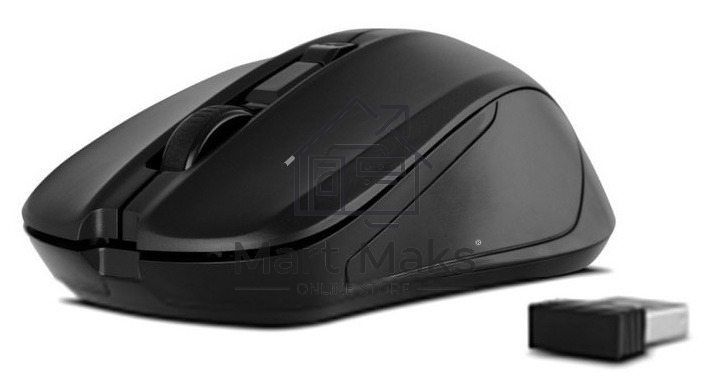 Мышь беспроводная SVEN RX-270W черный, 1600 dpi, радиоканал, USB, кнопки - 4