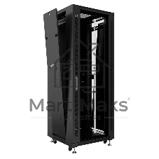Шкаф телекоммуникационный напольный Cabeus SH-05C-42U60/60-BK IP20, 42U, 2055х600х600 мм (ВхШхГ), дверь: стекло, боковая панель: сплошная, разборный, черный