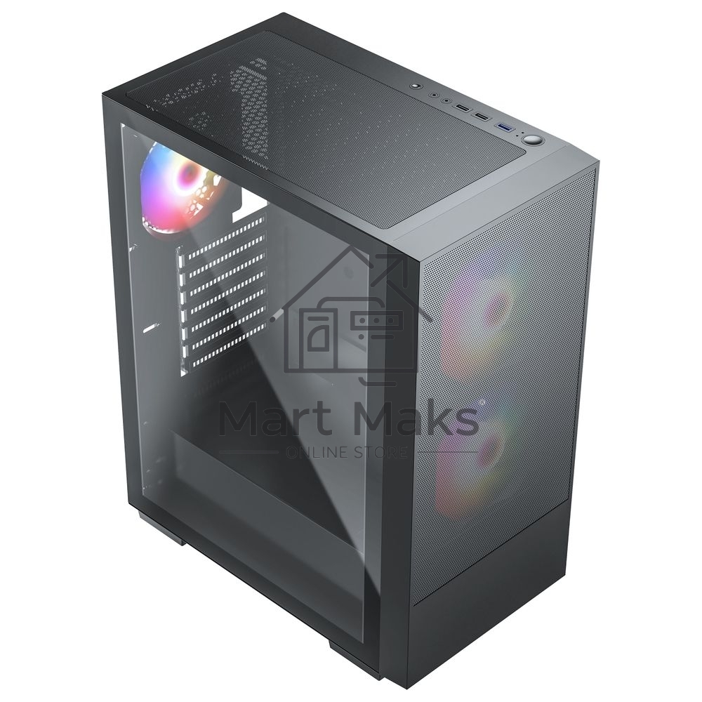 Компьютерный корпус ACD Citadel 106 ATX, черный, USB3.0*1, USB*2+HD audio,1*12cm ARGB rear+2*14cm ARGB front,TG