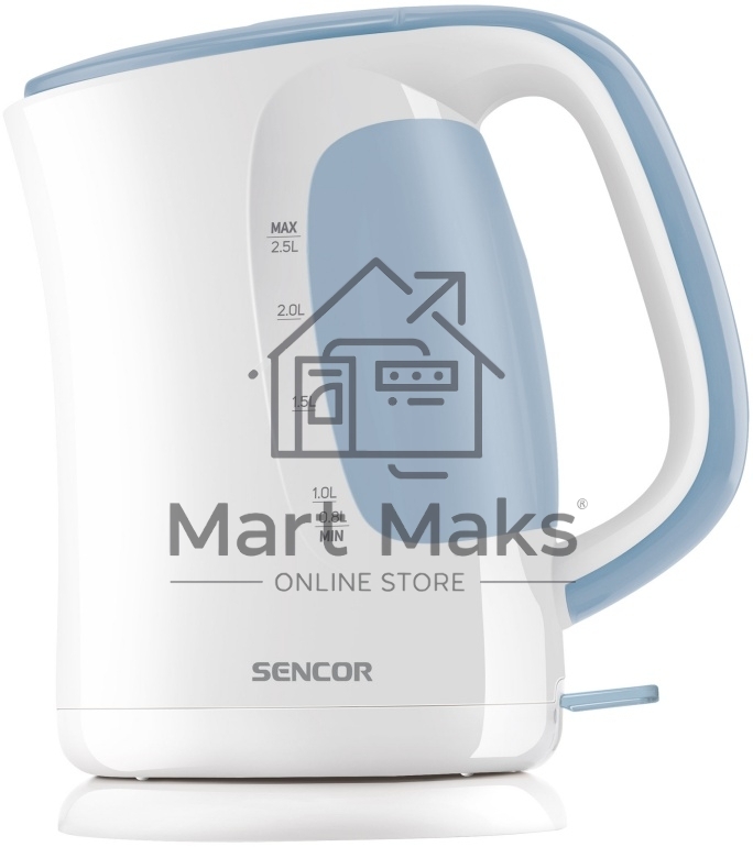 Чайник электрический Sencor SWK 2510WH пластик, 2,5 л, 2200 Вт, белый