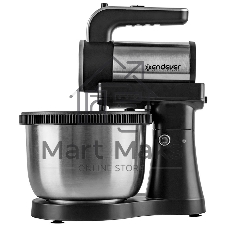 Миксер Endever Sigma-12 c чашей, черный/стальной, 800 Вт, 2 вида насадок, 5 скоростей