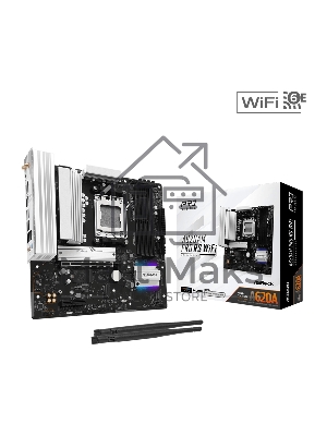 Материнская плата ASROCK A620AM Pro RS WiFi, AM5, AMD A620, 4xDDR5, 2xSATA, 3xM.2, 1xPCIe 4.0 x16, 1xPCIe 3.0 x2, 1xDP, 1xHDMI, 1x2.5Gb LAN, Wi-Fi 6E, Bluetooth 5.2, 1xUSB-C 5Gbps, 3xUSB-A 5Gbps, 4xUSB-A 2.0, 3x3.5 мм, 7.1, mATX