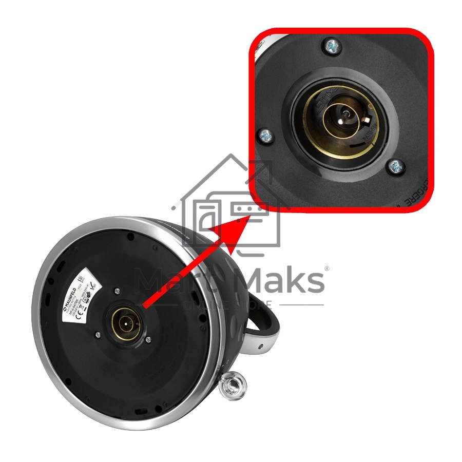 Чайник электрический Maunfeld MFK-647BK черный с хромированными элементами