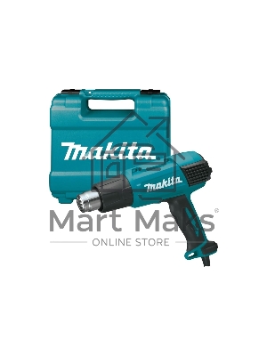 Фен Makita HG 6031 VK 1800Вт 250-500л/мин с регулировкой, с насадками, кейс