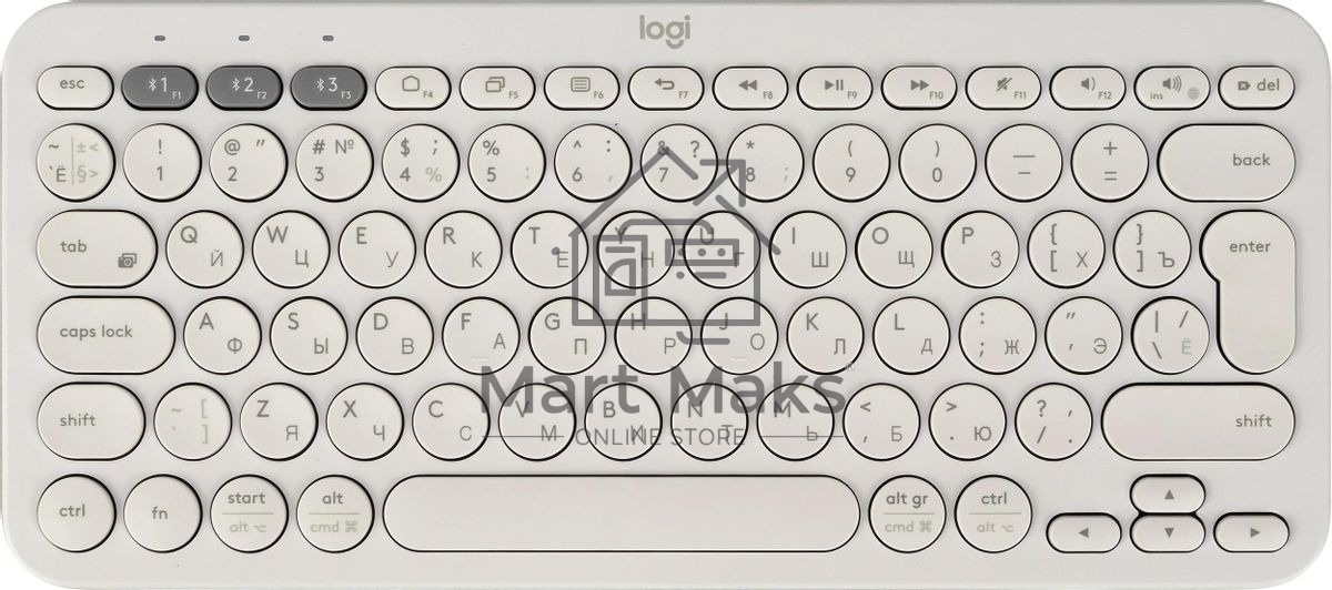 Клавиатура беспроводная Logitech K380, Bluetooth, белый Клавиатура беспроводная Logitech K380, Bluetooth, белый