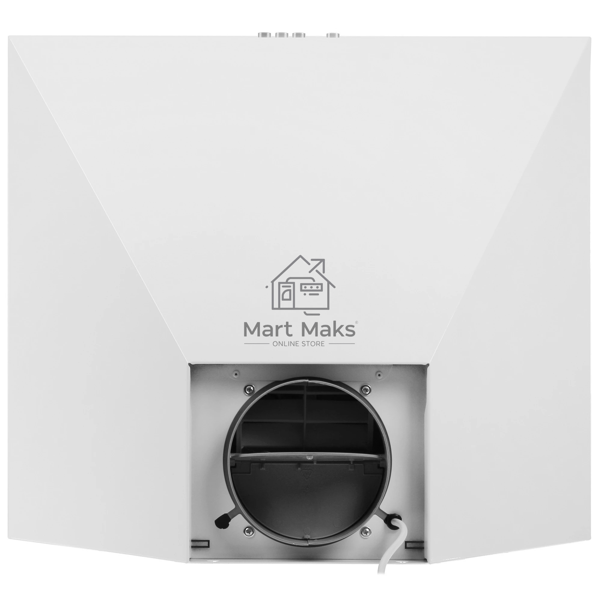 Вытяжка каминная Elikor Вента 60П-650-К3Д белый, 60 см, 650 куб. м/ч, 56 дБ