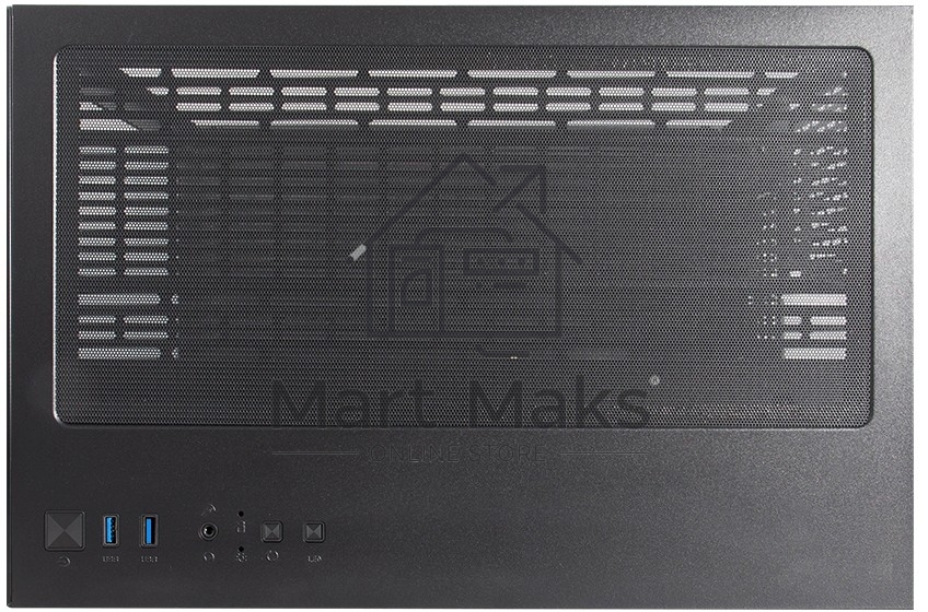 Компьютерный корпус 1STPLAYER MEGAVIEW MV6-T Black / mATX / MV6-TP-BK
