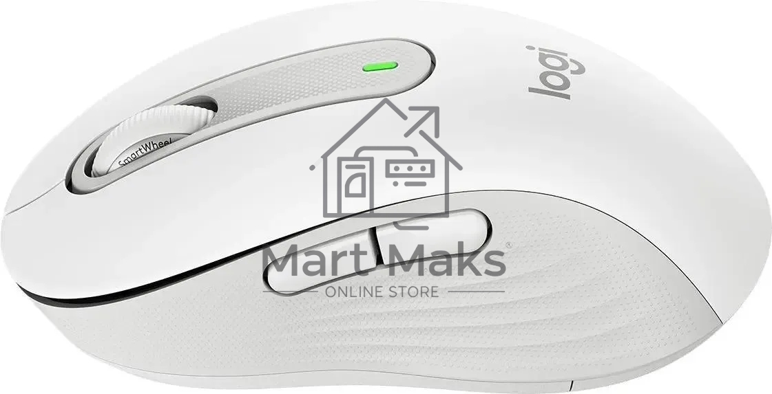 Мышь беспроводная Logitech Signature M650 белый, 4000 dpi, радиоканал, Bluetooth, USB, кнопки - 5