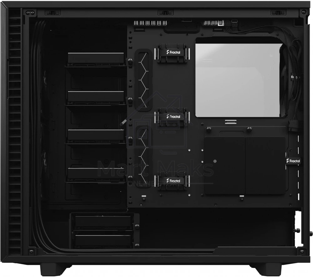 Корпус Fractal Design DEFINE 7 BLACK - DARK TG / mid tower / E-ATX / dark tint tempered glass / 3x140mm fans inc. / FD-C-DEF7A-03