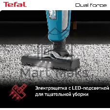 Вертикальный пылесос Tefal TY6751WO 750Вт голубой/черный