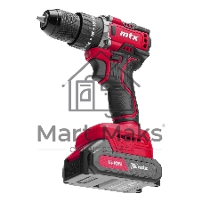 Дрель-шуруповерт MTX CIDS-BL-20, 20 В, 2 Ач, 60 Нм, бесщеточный, ударный