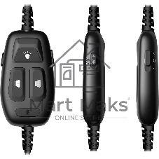 Гарнитура Bloody MC750 чёрный, проводная, USB, подсветка