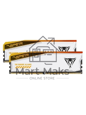 Оперативная память Patriot Viper Elite 5 TUF Gaming, DDR5, 48Gb (2x24 Gb), 6000 MHz, CL36, DIMM, радиатор, RGB, белый