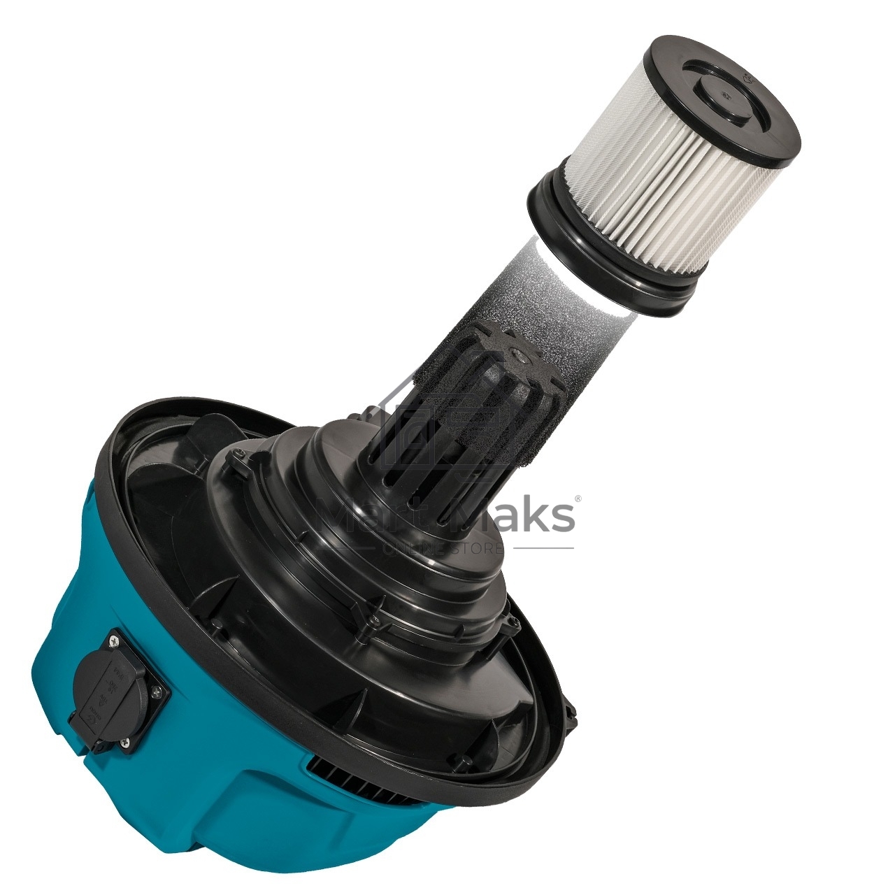 Строительный пылесос Bort BSS-1640-STORM синий, 270/1600 Вт, уборка сухая/влажная, пылесборник мешок/контейнер, 40 л