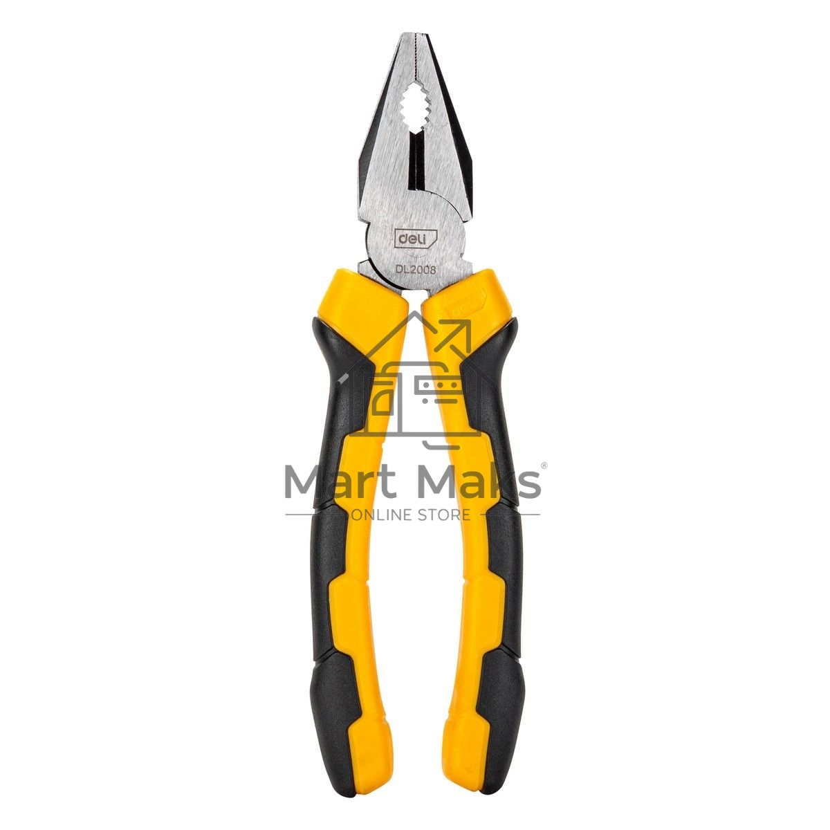 Набор плоскогубцев Deli DL2008-3 8-дюймовые комбинированные плоскогубцы, 6-дюймовые длинногубцы, 6-дюймовые диагональные плоскогубцы. Высокоуглеродистая сталь. Двухкомпонентная ручка.