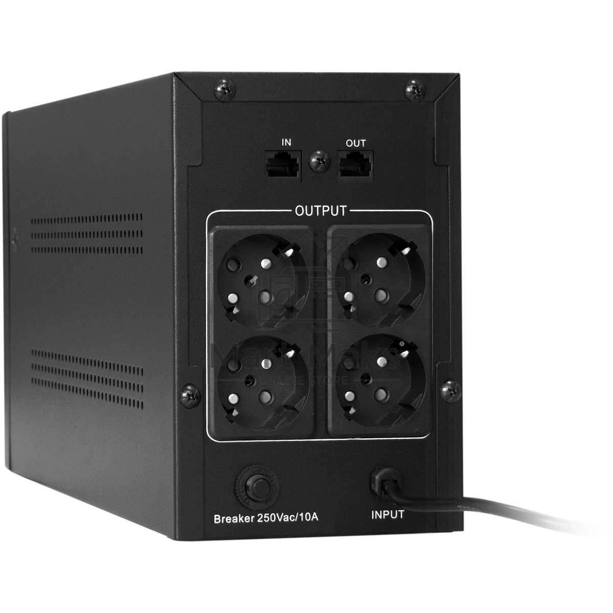 Источник бесперебойного питания ExeGate EP285483RUS SpecialPro UNB-1000.LED.AVR.EURO.RJ 1000VA/650W, LED, AVR, 4 евророзетки, RJ45/11, черный