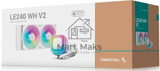 Система жидкостного охлаждения DeepСool LE240 V2 WH (R-LE240-WHAMMN-G-2)