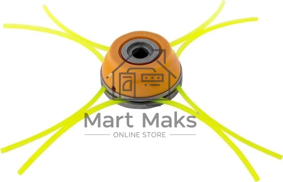 Головка триммерная Denzel универсальная алюминиевый корпус, леска до 4 мм D