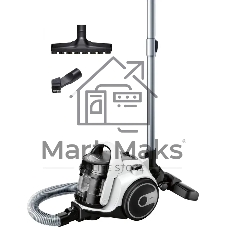 Пылесос Bosch BGS05A222 белый/черный, 350/700 Вт, уборка сухая, пылесборник контейнер 1.5 л