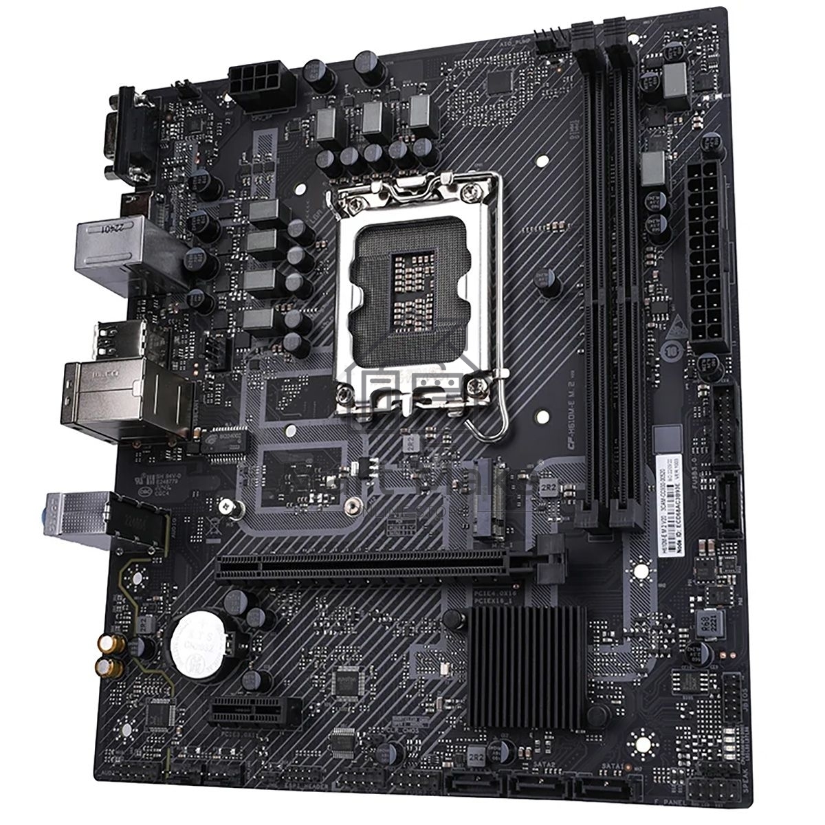Материнская плата Colorful H610M-E M.2 V20, LGA 1700, Intel H610, 2xDDR4, 4xSATA, 1xM.2, 1xPCIe 4.0 x16, 1xDP, 1xHDMI, 1xVGA, 1x 1Gb LAN, 2xUSB-A 3.2 Gen 1, 4xUSB 2.0, 3x3.5 мм, 5.1, mATX