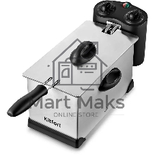 Фритюрница Kitfort КТ-4052 2000Вт серебристый/черный