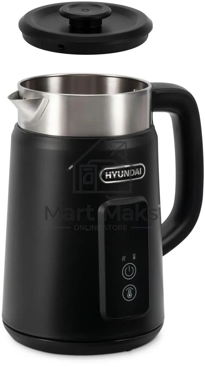 Чайник электрический Hyundai HYK-S3505 1.5 л, 2200 Вт, черный