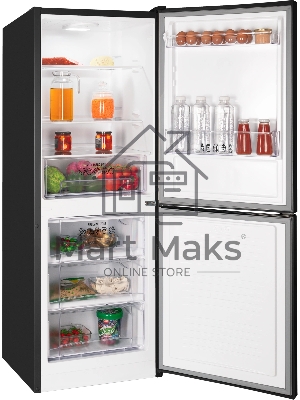 Холодильник Nordfrost NRB 131 B черный двухкамерный 170/100 л морозилка снизу, капельная система