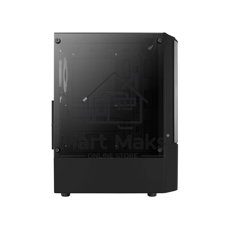 Компьютерный корпус MidTower Aerocool/Formula Quantum-G-BK-v2 черный без Б/п, ATX 3FRGb Fan on front panel