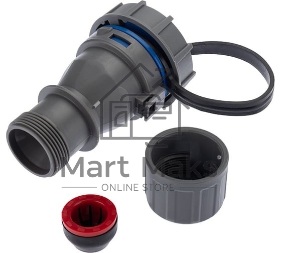 Розетка кабельная Rexant переносная влагозащищенная 16 А, 2Р+РЕ, IP68