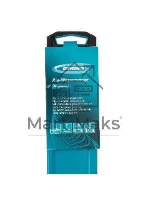 Уровень Gross 33656 алюминиевый, магнит., фрезерованный, 3 глазка, 0,5 мм/м, 2000 мм