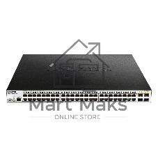 Коммутатор D-Link DGS-1210-52MP/ME/B2A, 48×1 Гбит/с + 4×1 Гбит/с SFP, управляемый