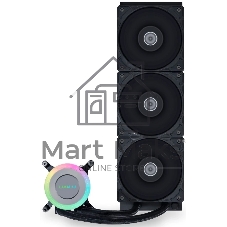 Система жидкостного охлаждения Lian Li GA II Lite 360 Performance Black, 360 мм, 3x120 мм, 200-2500 об/мин, 29.8 дБ, 4-pin PWM, без подсветки, черный