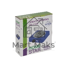 Плита настольная электрическая Homestar HS-1103 сапфир, 1 кВт, ТЭН, конфорки - 1, эмаль, поворотные переключатели