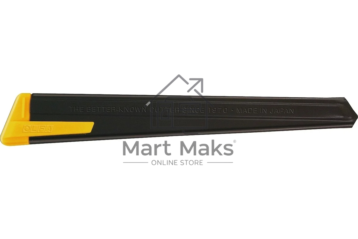 Канцелярский нож OLFA OL-180-BLACK нерж.сталь серебристый 0.9см