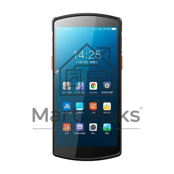 Терминал сбора данных Urovo DT50 (DT50-SH7S11E4F31) 2D Image Honeywell HS7, 4/64 ГБ, Android 11, USB, Bluetooth, WiFi, NFC, USB Type-C, MicroSD, Аудио выход, Вход микрофона, SIM, 2G, 3G, 4G, 5.7 