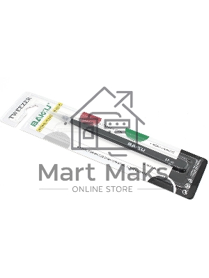 Пинцет BAKU белый Card Series SS-SA