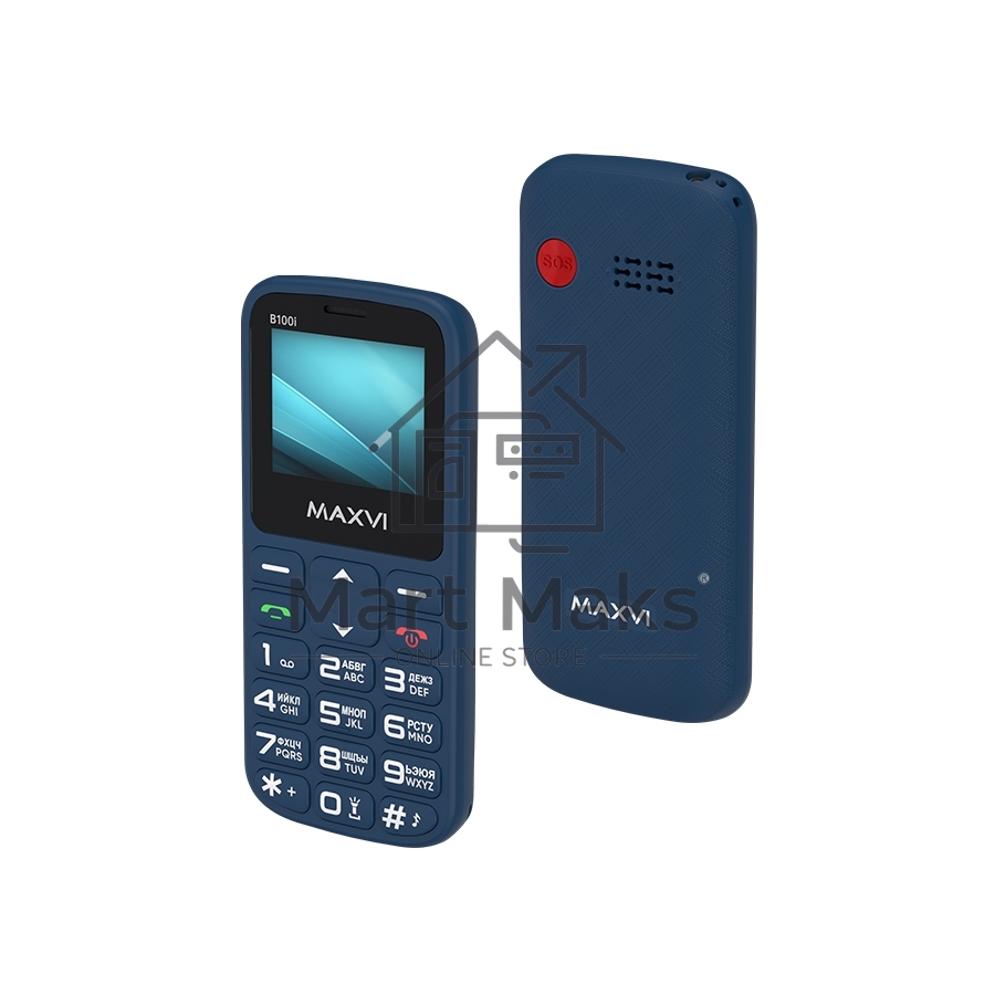 Мобильный телефон Maxvi B100i синий