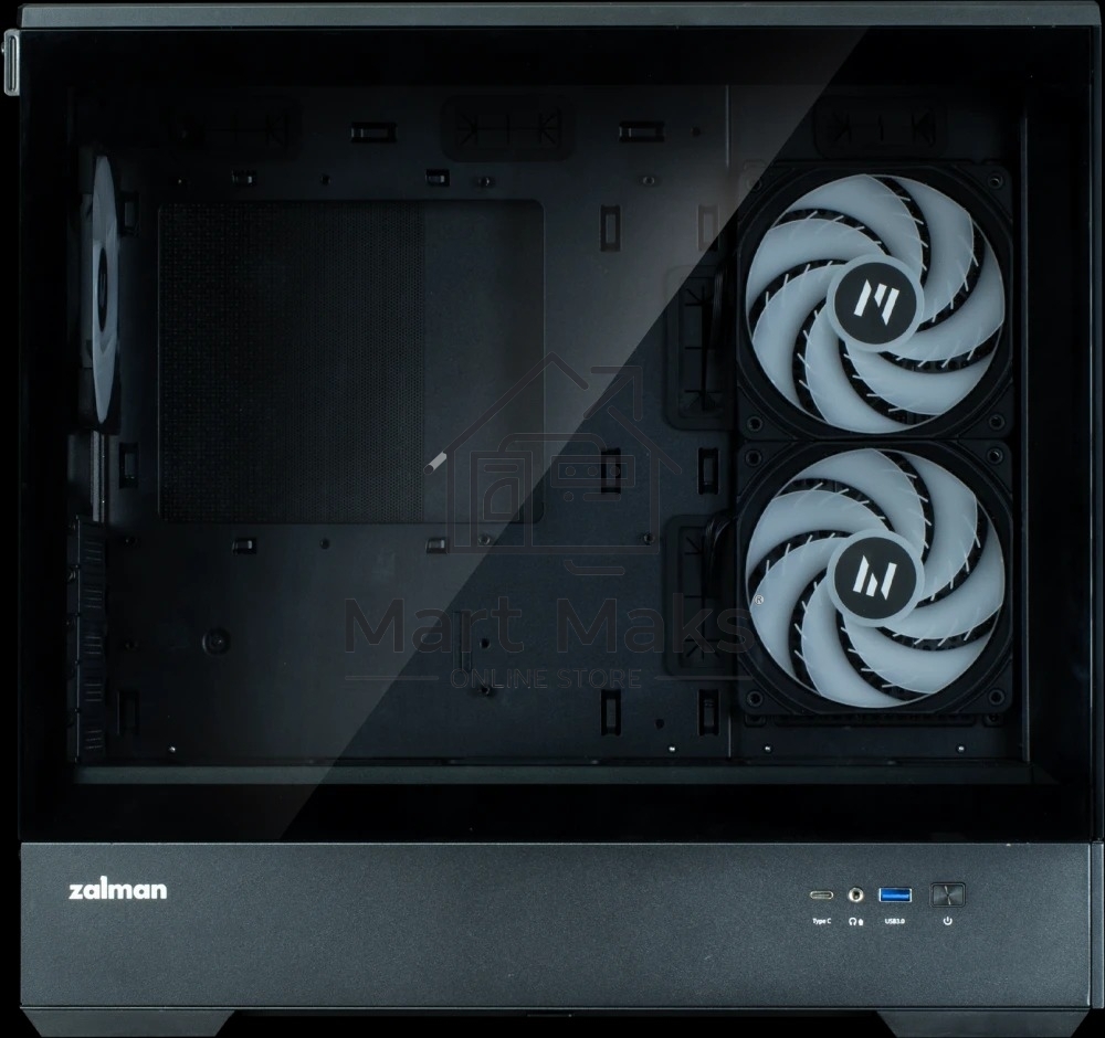 Компьютерный корпус ZALMAN P30 V2, MATX, BLACK, WINDOW, 2x3.5